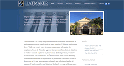 Desktop Screenshot of hatmakerlaw.com